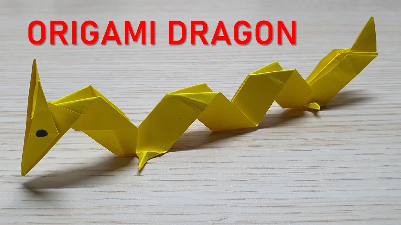 Origami Chinese Dragon Easy || How to Make a Paper Chinese Dragon ||  Tutorial Origami - YouTube