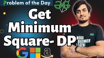 Get Minimum Squares | GFG POTD 5 Nov | LeetCode 279 (Java/C++)