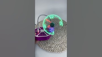 USB fan clock hologram real time and  temperature