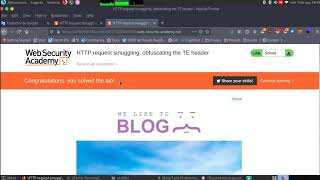 HTTP request smuggling, obfuscating the TE header