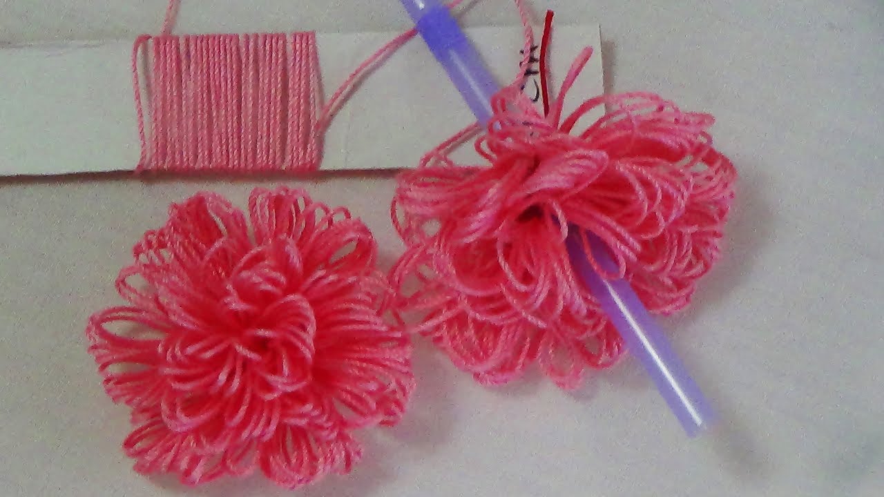 Manualidades Trabajos Manuales Manualidades Para Principiantes Aprende Manualidades Des Tutorial De Flor De Ganchillo Flores De Lana Ideas De Bordado A Mano