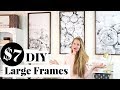 DIY Engineer Print Frame only $7 EACH! | Decorating on a Small Budget