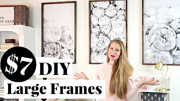 How do you frame artwork on a budget?