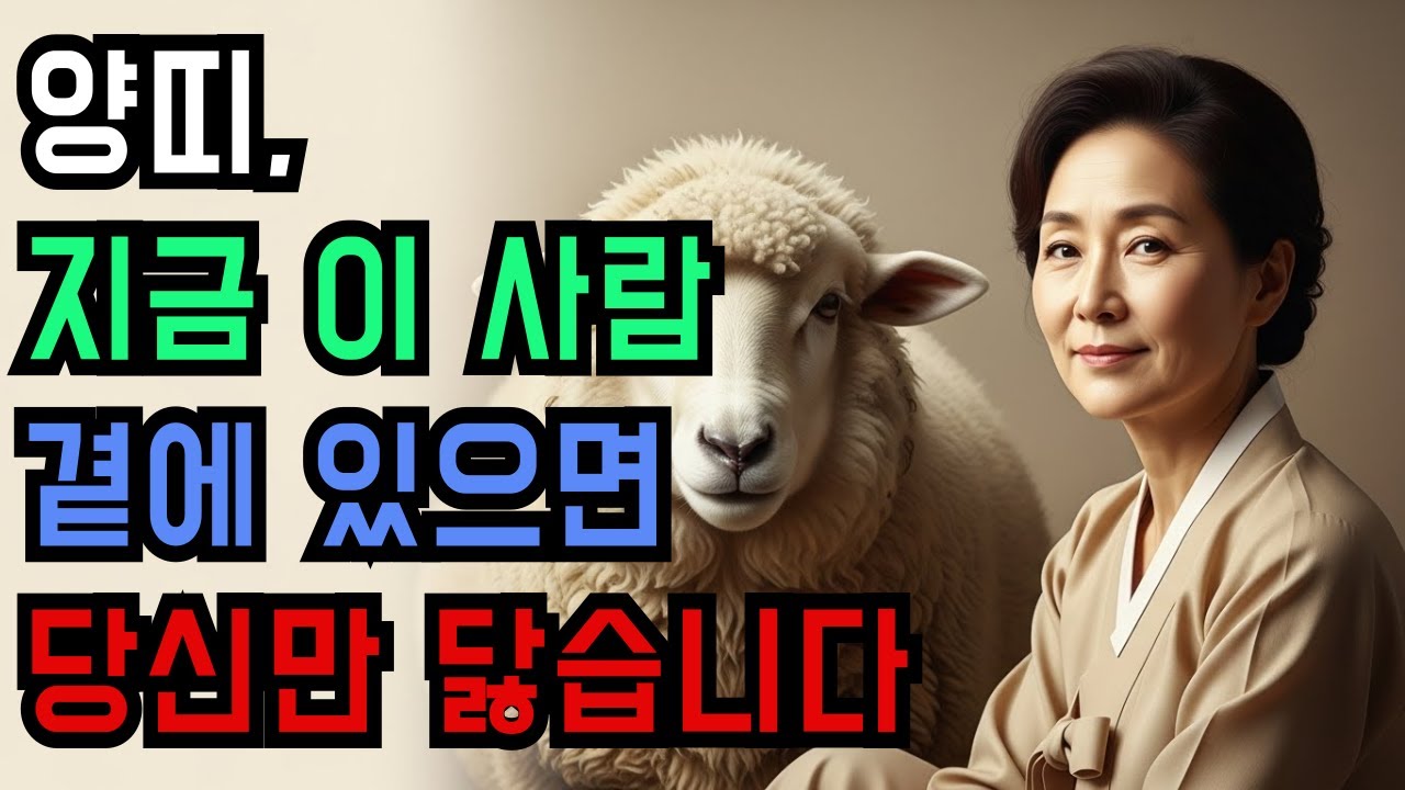 양띠, 지금 이 사람과는 거리를 두셔야 합니다
