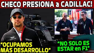 La Advertencia De Checo A Cadillac!! "necesitamos Más Desarrollo, No Solo Es Estar En F1" F1 2026