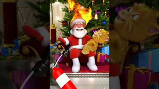 Talking Santa Meets Ginger bird flu #viral #funny #nostalgix #games #memes #outfit7