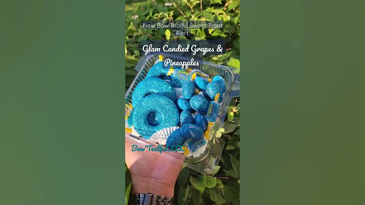Glam Candy Grapes & Pineapples by Bow'Tealful,LLC