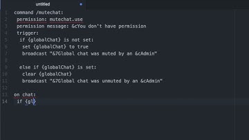 Simple MuteChat Skript | Minecraft