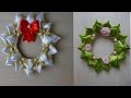 Рождественский Венок Канзаши/Christmas Wreath kanzashi