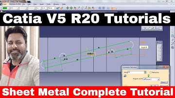 CATIA V5 r20 sheet metal Tutorial for beginners
