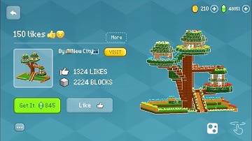 Block Craft 3D: Building Simulator Games For Free Gameplay#2109 (iOS & Android) | Tree 🌳 House 🏡