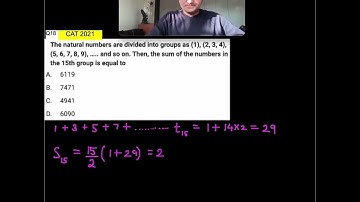 Q18-CAT 2021 QA Slot1 | Seq and series