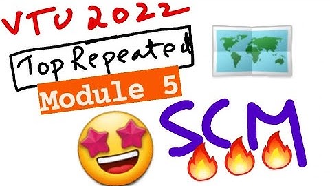 SCM M5 Super Repeated 💯🤩 Super Important [+PDF] 🎯🔥🔥🔥 6SEM CSE #vtu #2022 #SCM