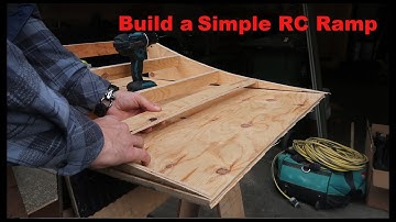 How to build a simple RC ramp from scrap wood!
