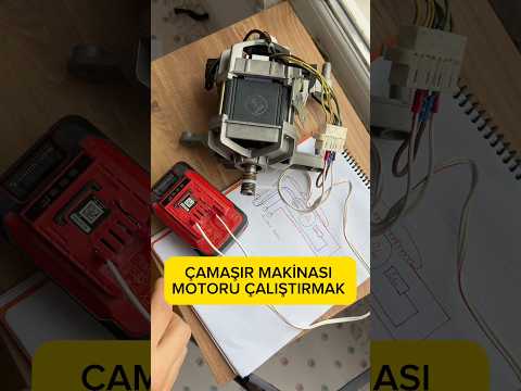 Çamaşır makinesi motorun harici şekilde çalıştırmak ￼