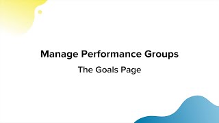 3 - Manage Performance Groups in Adspert - The Goals Page