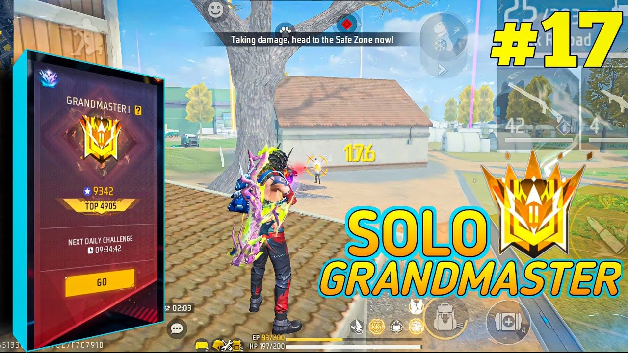 RANK PUSH SOLO IN FREE FIRE // ROAD TO GRANDMASTER // GAMEPLAY BY MATIN ...