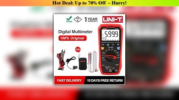 Flash Sale UNI-T UT61B+ Unit Multimeter Digital 6000 Counts LCD Display DC AC 1000V True RMS Auto R
