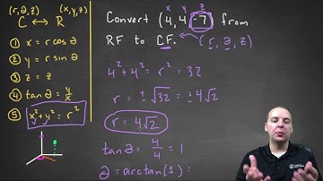 Rectangular to Cylindrical Conversion - Example 1