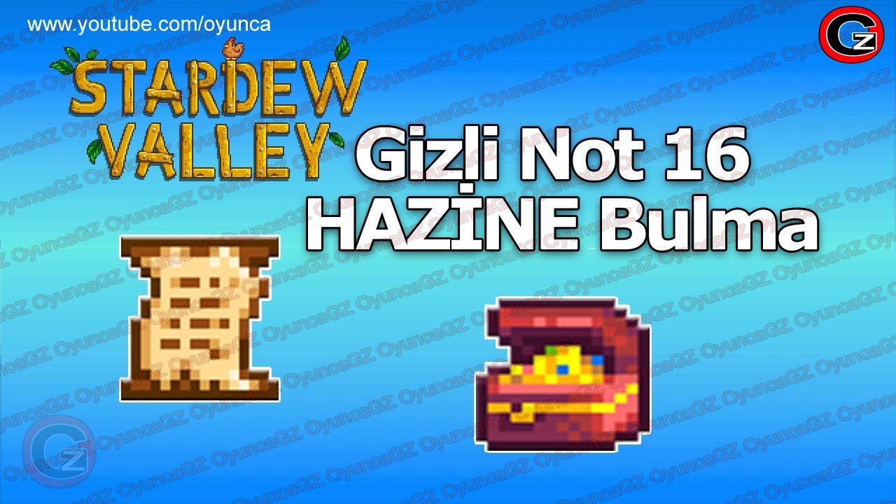 Stardew Valley Gizli Not 16 HAZ NE YouTube
