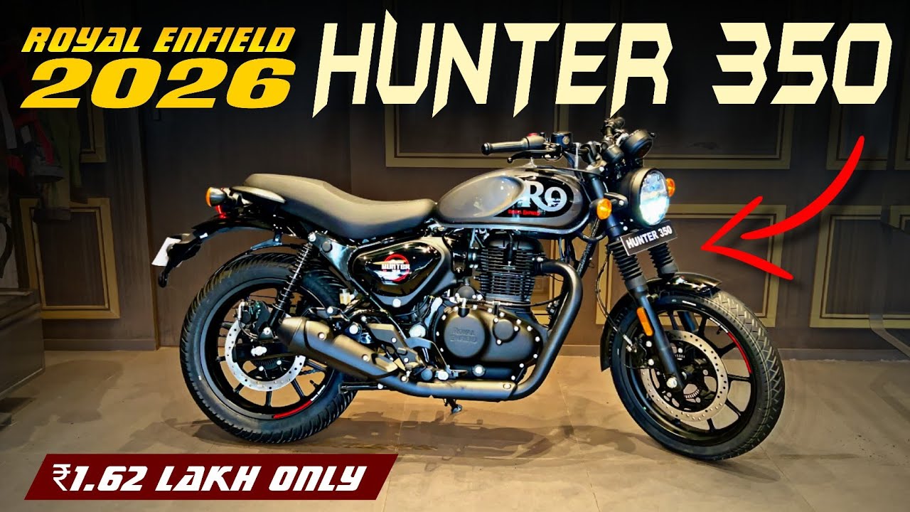 New Royal Enfield Hunter 350 Dapper Grey 2026 Model✅ Features Mileage | Hunter 350 Detail Review |