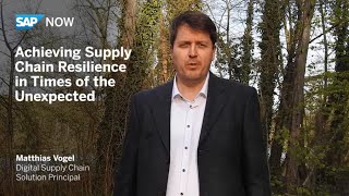 Achieving Supply Chain Resilience in Times of the Unexpected News