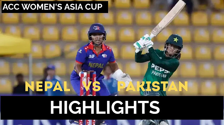 HIGHLIGHTS - Nepal (W) vs Pakistan (W)| ACC Women's Asia Cup Cricket