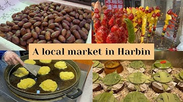 【Eng Sub & pinyin】👭 A walk around a local market in Harbin 在哈尔滨当地市场逛一逛｜Learn Chinese through Vlogs