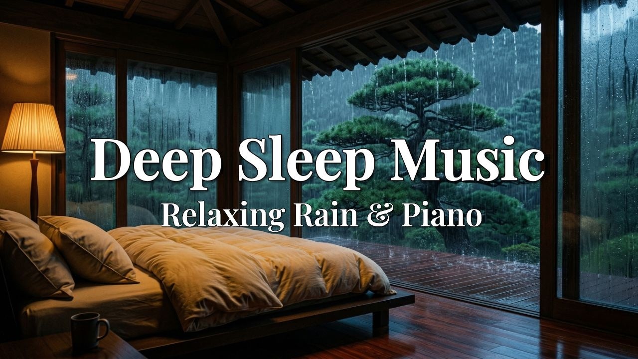 Relaxing Piano Music & Rain Sounds for Deep Sleep | Stress Relief ...
