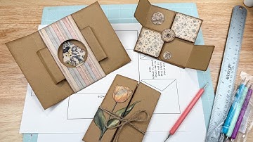 Interactive Junk Journal Ephemera ~No Measuring Templates~ Fun and Easy ~Card Making~