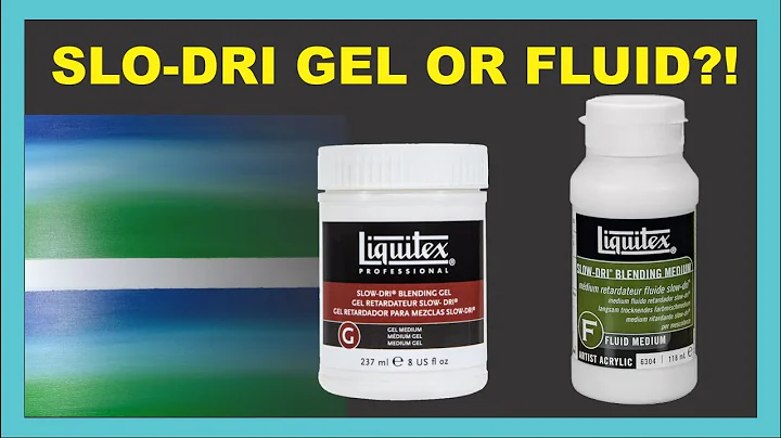 Trying Liquitex Acrylic slo-dri mediums - which is better for blending? #acrylic painting #tutorials