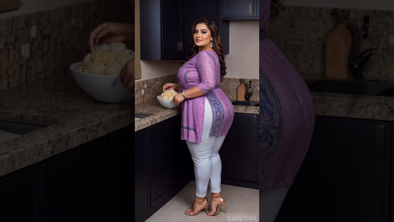 Beautiful Dubai Princess Walking in Chicken 