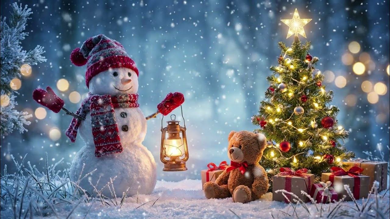 Soft Christmas Music & 10 Hours of Cricket Sounds - Stress Relief