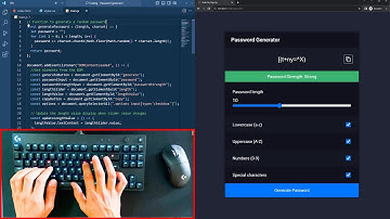 Coding a JavaScript Password Generator (ASMR | No Talking)