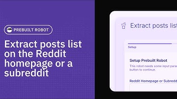 Extract posts list on the Reddit homepage or a subreddit