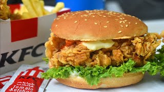 KFC Style Zinger Burger Recipe by Lively Cooking