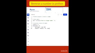 reverse a number in python #coding #programming #programmer #code #developer #javascript #technology