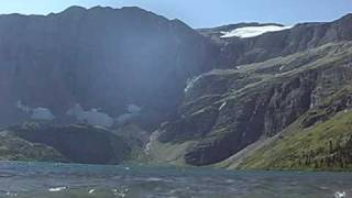 High Alpine Lake Fed by Glaciers