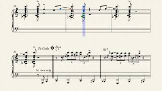 Killer Joe - composition and solo jazz piano arrangement by Benny Golson