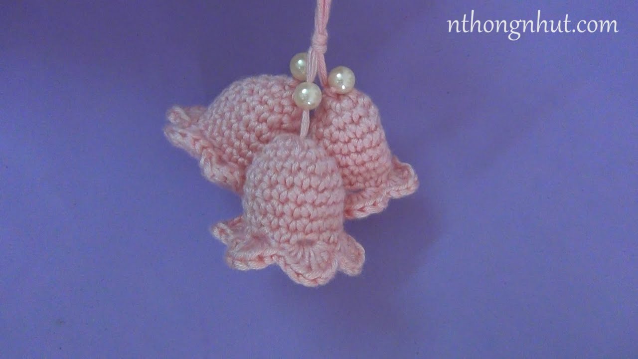 Crochet bell tutorial (Eng sub) I Hướng dẫn móc cái chuông trang trí giáng sinh | Mai Thanh handmade