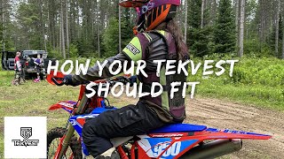 How Your TekVest Should Fit.