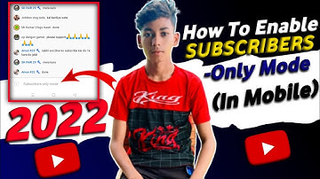 How to Enable Subscriber Only Chat On Youtube Live Stream - 2023 | Subscriber mode on kaise karen