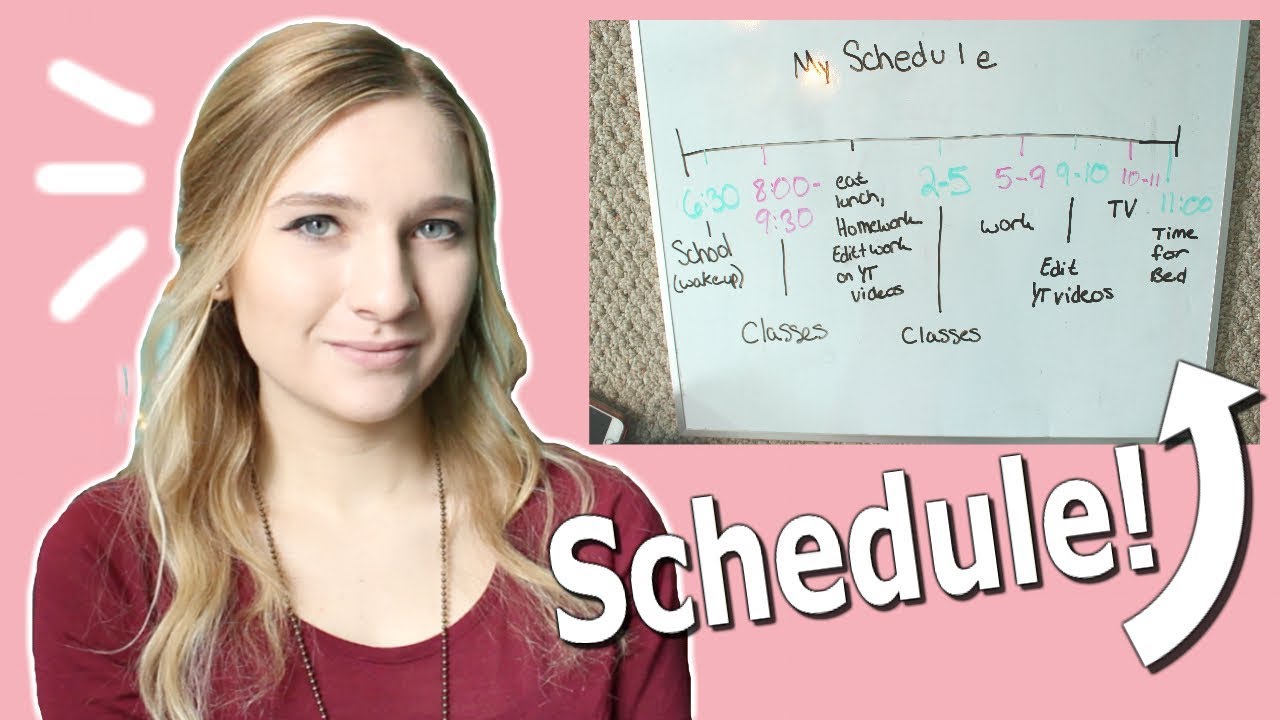 How to Balance School, Work, and YouTube (MY SCHEDULE)
