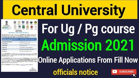CU-CET 2021 application form!! apply now !full information step by step !!