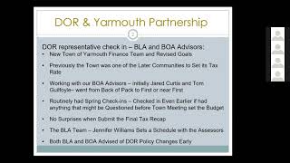 Yarmouth's Streamlined Tax Rate Recap Process