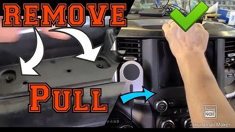 2020 RAM 1500 how to remove radio and pac ap4-ch41 Installation