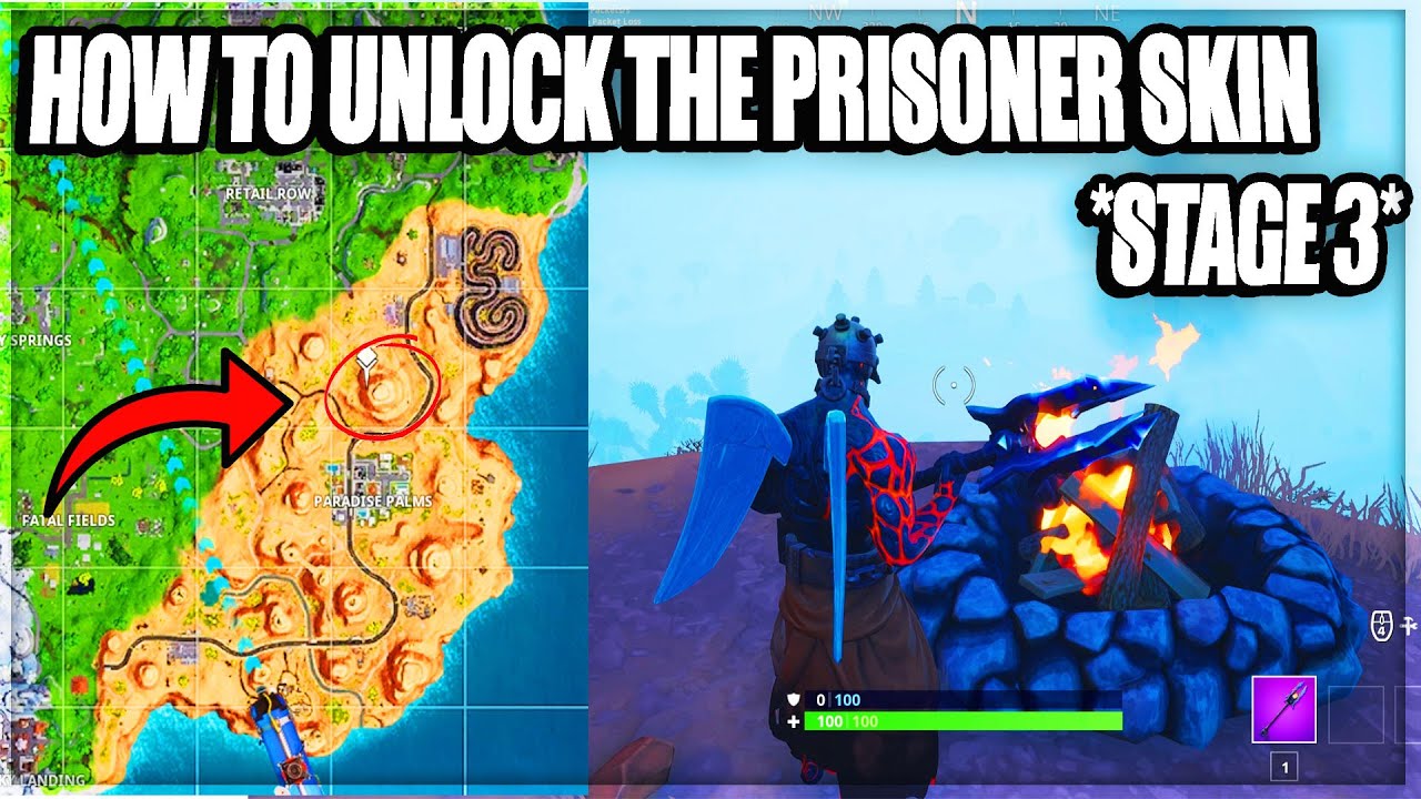 How To UNLOCK The Prisoner Skin (STAGE 3 KEY Locations) Fortnite