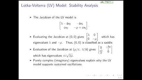 MATH 5880 Lotka-Volterra Model for Predator Prey Interactions