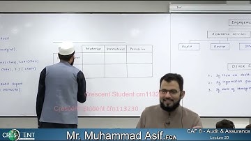 CAF-8-Audit Assurance lecture 20  by Sir Asif CA