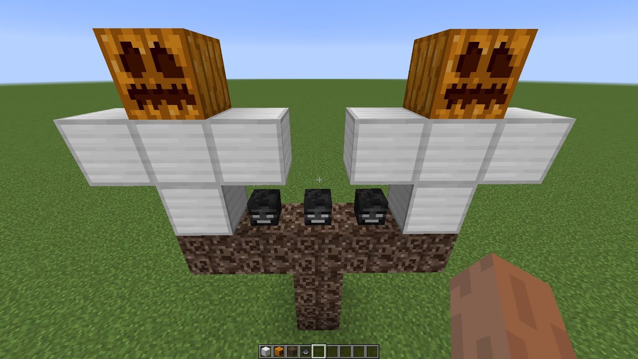 what if you create a TRIPLE GOLEM WITHER in MINECRAFT - YouTube